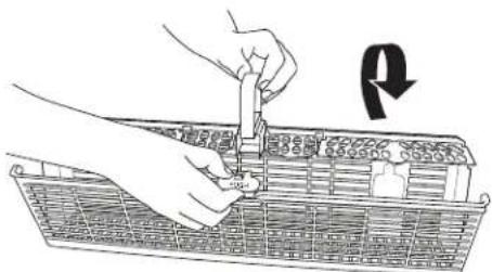 JENN-AIR UDT518SAHP - To open the AnyWare™ silverware basket: - 1