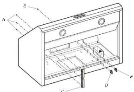 JENN-AIR UXB1200DYS - Préparation du système de ventilation interne - 2