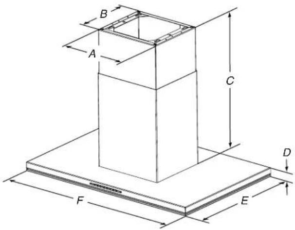 JENN-AIR JXI8936DS - Dimensions du produit - 1