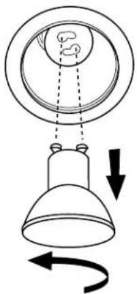 Diagram illustrating a lamp mechanism with labeled components and directional arrows indicating rotation or circulation.
