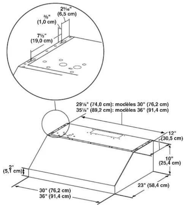 JENN-AIR JXU9136WP - Dimensions du produit - 1