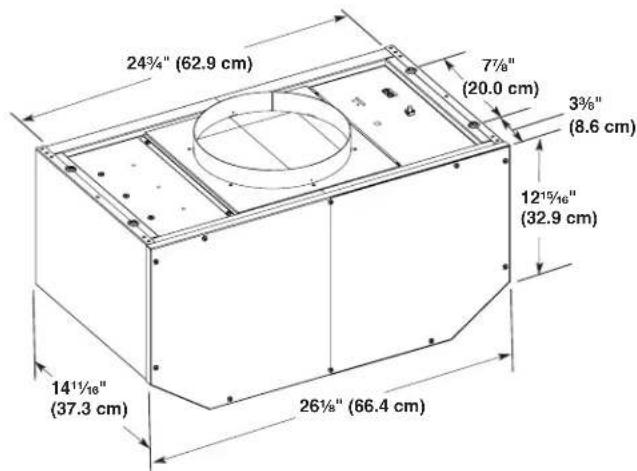 JENN-AIR UXI1200DYS - Product Dimensions - 1
