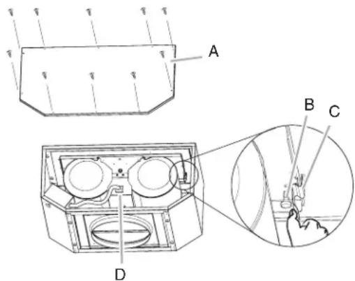 JENN-AIR UXI1200DYS - Préparation du système de ventilation en ligne - 1