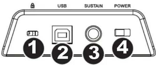 ALESIS Q49 MKII - Panel trasero - 1