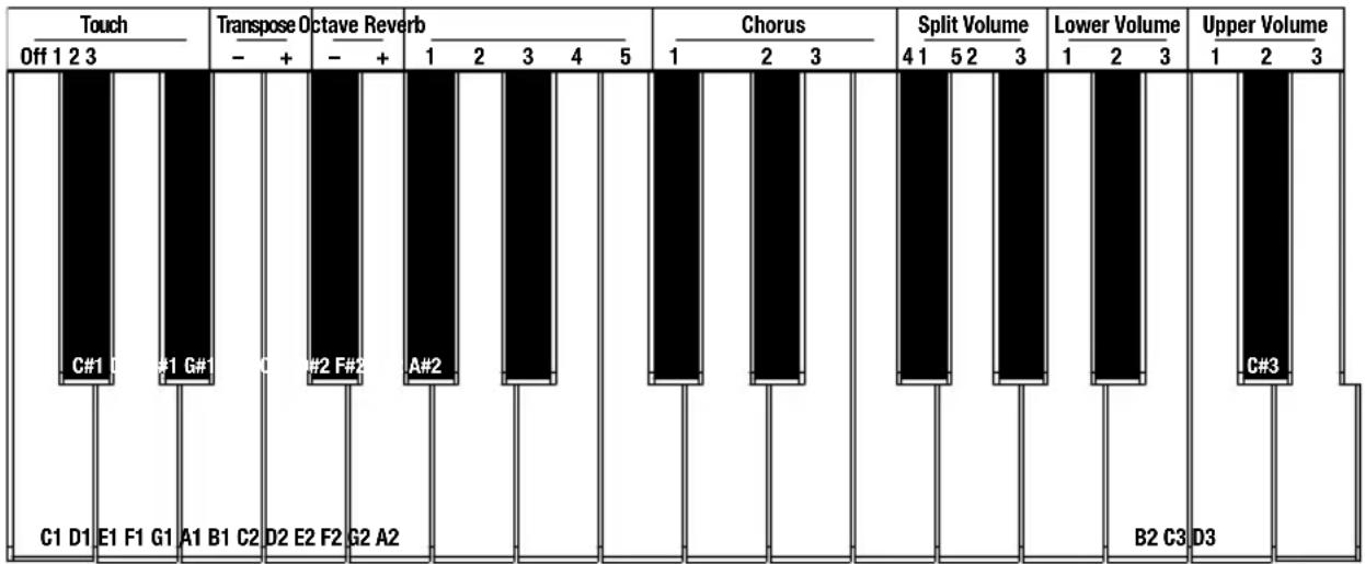 ALESIS Recital 61 - Modalità funzioni avanzate - 1