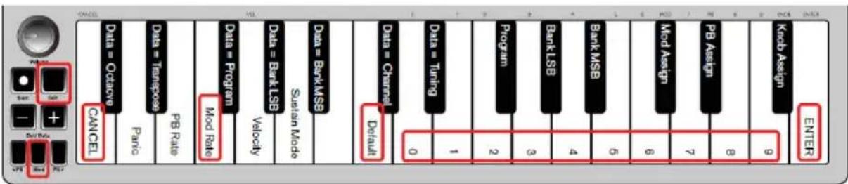 ALESIS Q Mini - Taux de modulation - 1