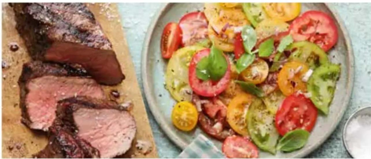 GRAEF SKS700 - Grillet rumpsteaks med farverig tomatsalat - 1
