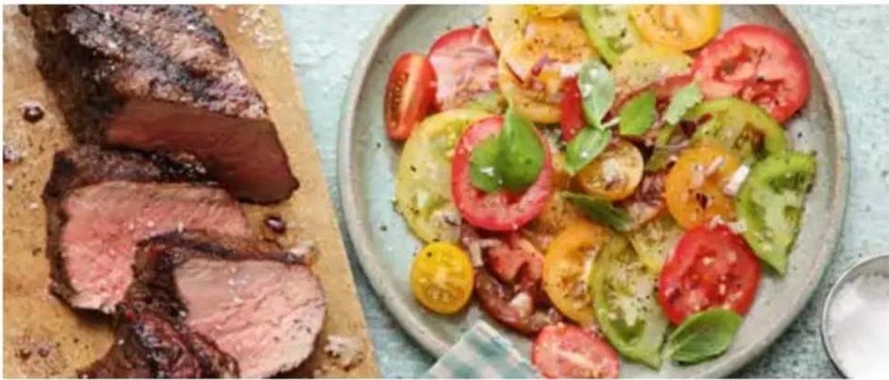 GRAEF SKS700 - Gegrillte Rumpsteaks mit buntem Tomatensalat - 1