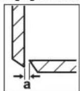 BOSCH GSC 18V16 E Professional - Réglage de la distance a entre les couteaux - 1