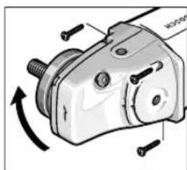 BOSCH GWS 2200230 H Professional - Reduktoriaus galvutés pasukimas - 1