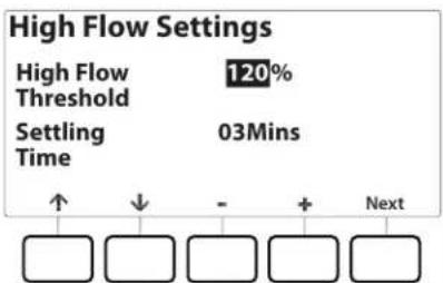 RAIN BIRD ESPLXME2 - Paramétrer et configurer le débit élevé et le débit faible - 4