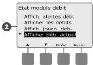 RAIN BIRD ESPLXMEF - Afficher le débit actuel - 4