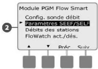 RAIN BIRD ESPLXMEF - Paramètres et actions SEEF et SELF - 4