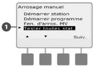RAIN BIRD ESPLXMEF - Tester toutes les stations - 3