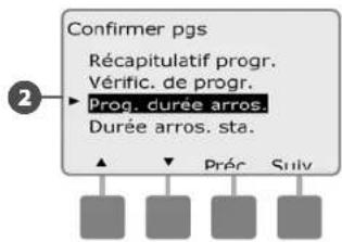 RAIN BIRD ESPLXMEF - Programmation de la durée d'arrosage - 4