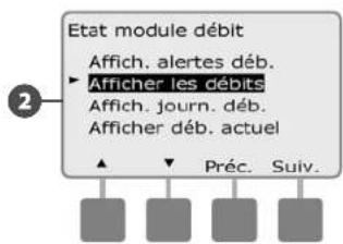 RAIN BIRD ESPLXMEF - Afficher les débits - 4