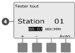 RAIN BIRD ESPLXMEF - Tester toutes les stations - 6