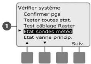 RAIN BIRD ESPLXMEF - État des sondes météo - 3