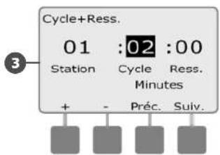 RAIN BIRD ESPLXMEF - Configuration Cycle+Soak™ (Cycle+Ressuyage) - 5
