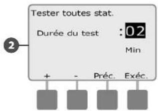 RAIN BIRD ESPLXMEF - Tester toutes les stations - 4
