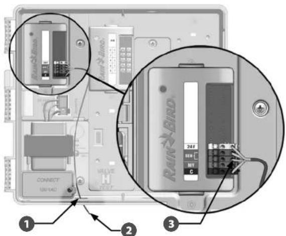 RAIN BIRD ESPLXMEF - Pour connecter une sonde météo locale sans fil : - 1