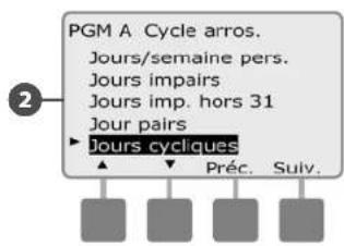 RAIN BIRD ESPLXMEF - Jours cycliques - 3
