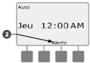 RAIN BIRD ESPLXMEF - Examiner les messages d'alarme - 2