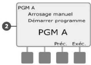 RAIN BIRD ESPLXMEF - Démarrer manuellement un programme - 4