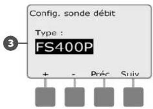 RAIN BIRD ESPLXMEF - Configuration de la sonde de débit - 5