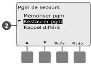 RAIN BIRD ESPLXMEF - Restaurer les programmes par défaut - 4