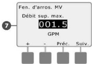 RAIN BIRD ESPLXMEF - Configurer une fenêtre d'arrosage MV - 9