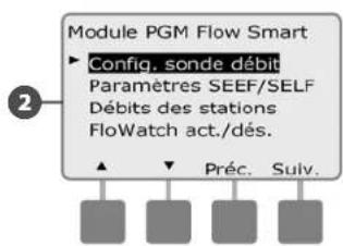 RAIN BIRD ESPLXMEF - Configuration de la sonde de débit - 4