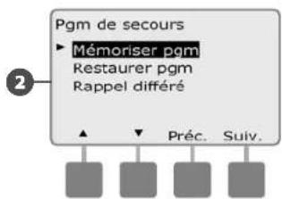 RAIN BIRD ESPLXMEF - Enregistrer les programmes par défaut - 4