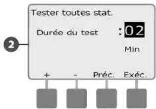 RAIN BIRD ESPLXMEF - Tester toutes les stations - 4