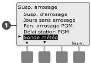 RAIN BIRD ESPLXMEF - Régler une sonde météo - 3
