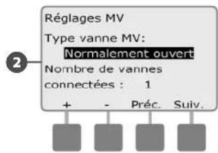 RAIN BIRD ESPLXMEF - Paramètres MV - 4
