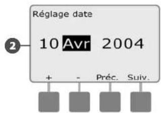 RAIN BIRD ESPLXMEF - Réglage de la date actuelle - 4