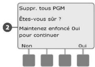 RAIN BIRD ESPLXMEF - Supprimer tous les programmes - 4