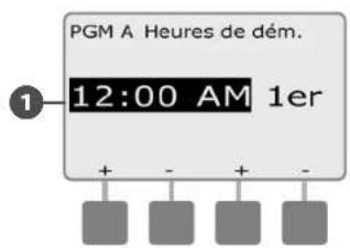 RAIN BIRD ESPLXMEF - Heures de démarrage de l'arrosage - 3