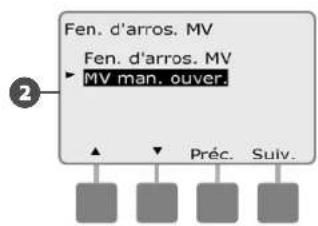 RAIN BIRD ESPLXMEF - Ouverture manuelle d'une vanne principale (MV) - 4