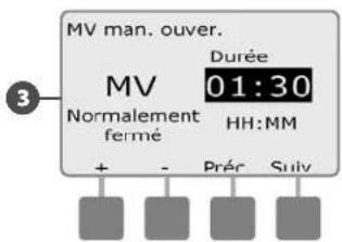 RAIN BIRD ESPLXMEF - Ouverture manuelle d'une vanne principale (MV) - 5