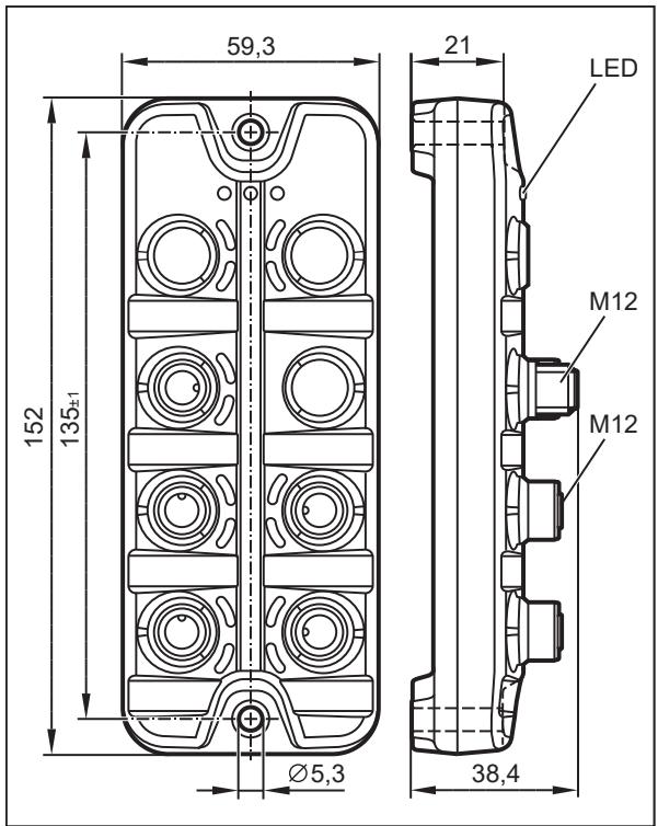 IFM AC2950 - Maßzeichnung - 1