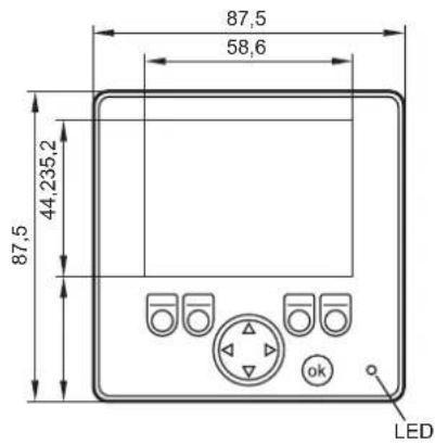 87,5 58,6 44,235,2 87,5 LED