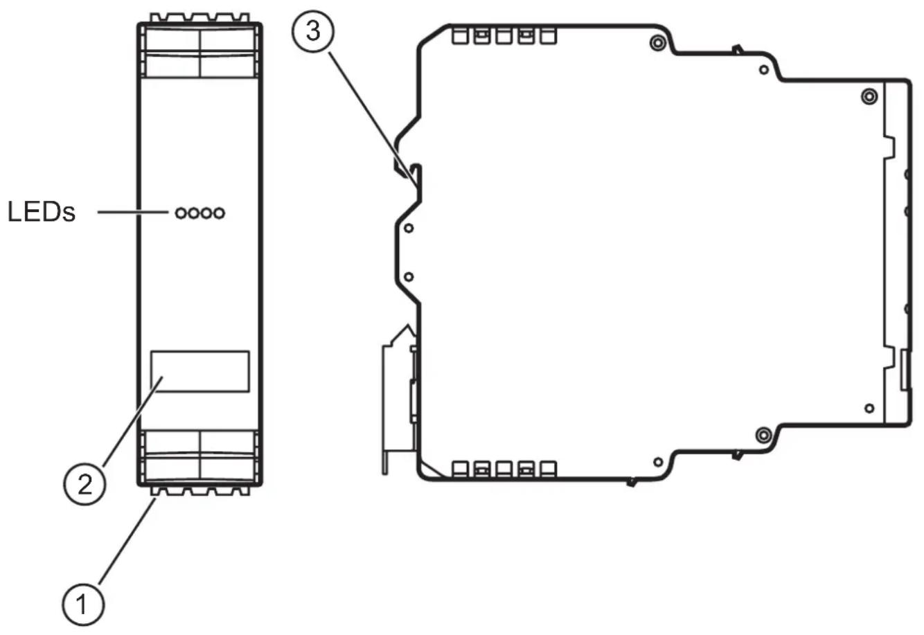 IFM AC3225 - Eléments de service et d'indication - 1