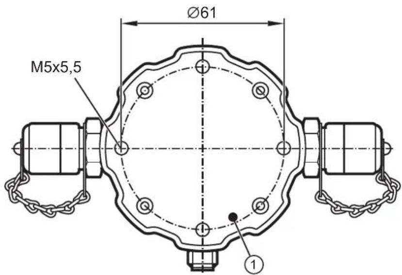 IFM LDP100 - Dimensions de montage pertinentes - 2