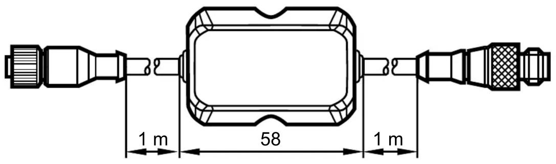 IFM E30406 - Schéma d'encombrement4 - 1