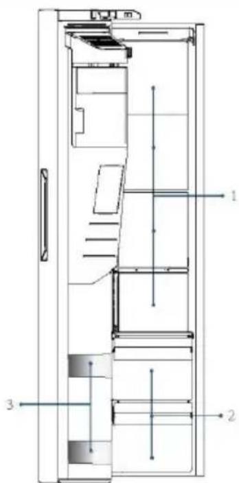 HAIER HSR5918DIMP - Depozitarea în compartimentul congelatorului - 1