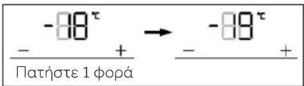-80° - + → -80° - + Πατήστε 1 φορά