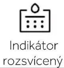 Indikátor rozsvícený