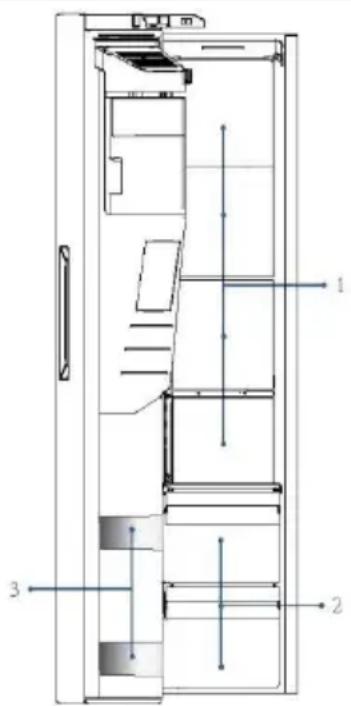 HAIER HSR5918DIMP - Αποθήκευση στον θάλαμο καταψύκτη - 1